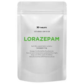 Lorazepam (Ativan) 1mg/30tabs