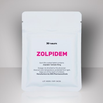 Zolpidem 10mg 30 tablets - Pharmacy Grade