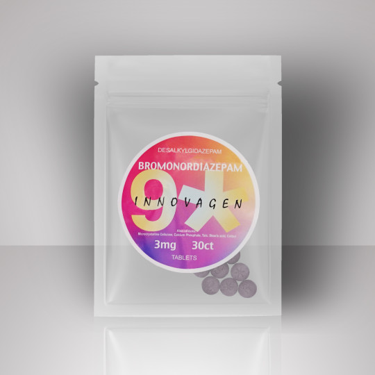 Bromonordiazepam (Desalkylgidazepam) 3mg/30tabs - Innovagen
