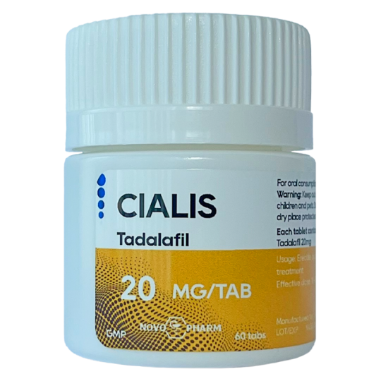 Cialis - Tadalafil 20mg/60tabs - NovoPharm