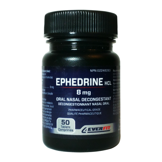 Ephedrine 8mg/50tabs - Pharmacy Grade