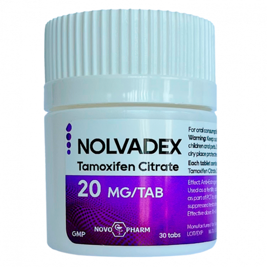 Nolvadex - Tamoxifen (Anti-Estrogen, PCT) 20mg/30tabs - NovoPharm