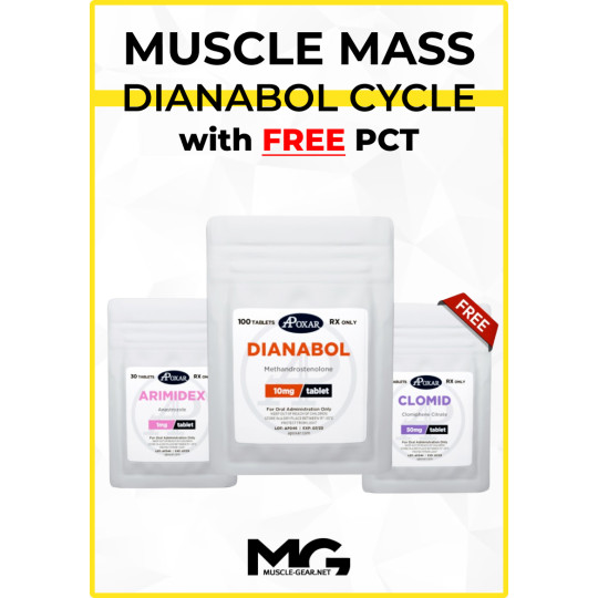 Dianabol Oral Cycle with Free PCT - 6 Weeks - Muscle Mass