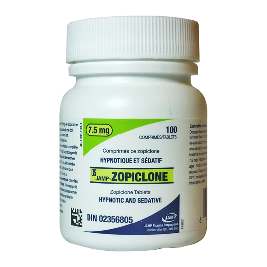 Zopiclone 7.5mg/tablet, 100 tabs - Pharmacy Grade