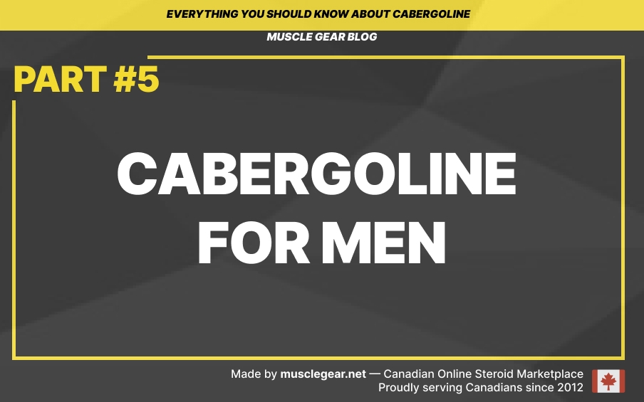 Cabergoline for men
