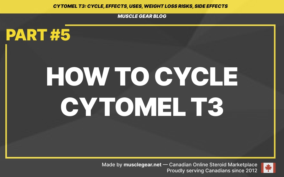 How to cycle Cytomel T3